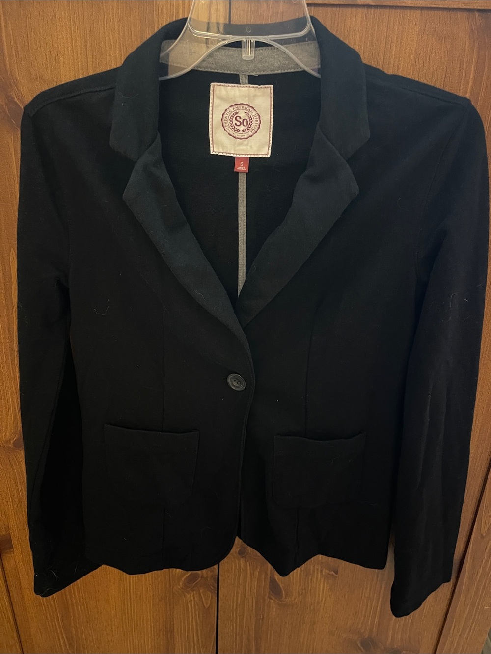 SO Black Women's Tailored Knit Blazer